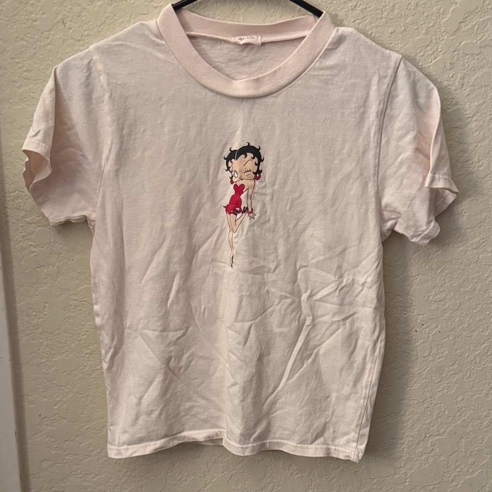 Brandy Pink Cartoon Character T-Shirt